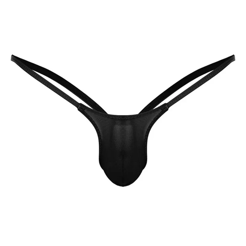 Ultra-thin Gay Men Thong G-string Seamless Men Jockstrap Micro T-back Underwear Male String Bikini Swimwear Pouch Underpant A50