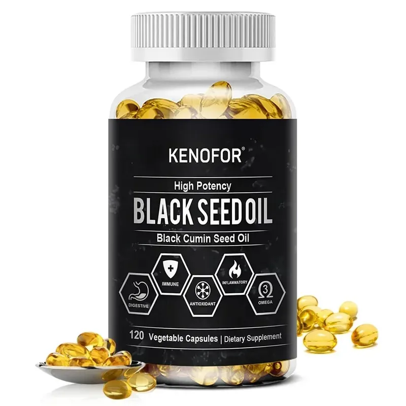 Black Seed Oil 500 Mg - Cold Pressed Nigella Sativa Capsules - Non-GMO Gluten Free for Overall Health Support — image 9