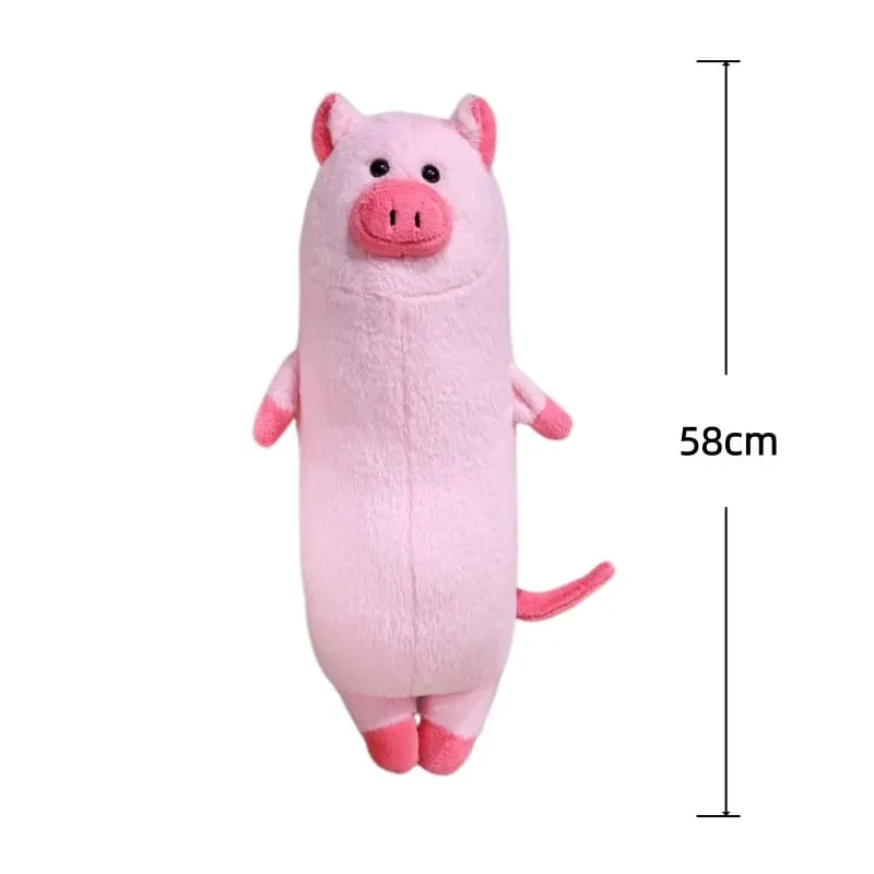 Série animal travesseiro de pelúcia leopardo elefante pinguim almofada de pelúcia kawaii acompanhar brinquedo de sono decoração para casa brinquedos presentes de aniversário