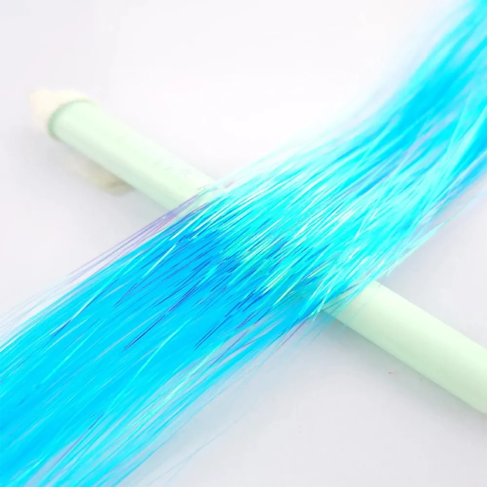 36/48Inch Sparkle Hair Tinsel Rainbow Colored Strands Girls Headwear Hairbinge Hair Laser False Hair Extensions Decor Glitter