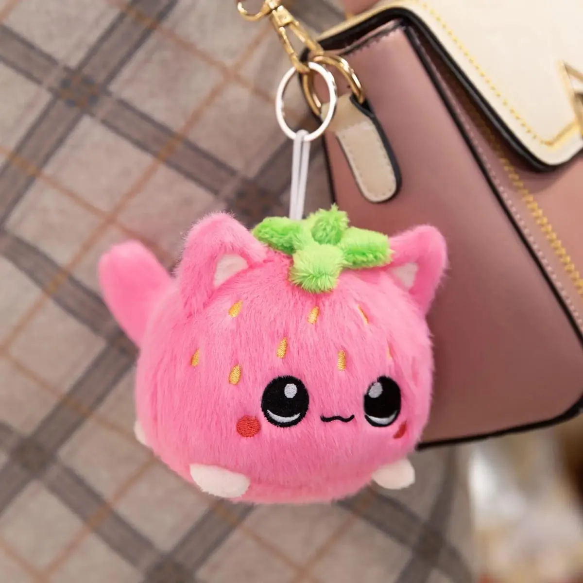 Cute Plush Dolls With Strawberry Cat Stuffed Soft Toys Cushion Sofa Pillow Birthday Gift Room Decor Children's Friends Birthday — image 11