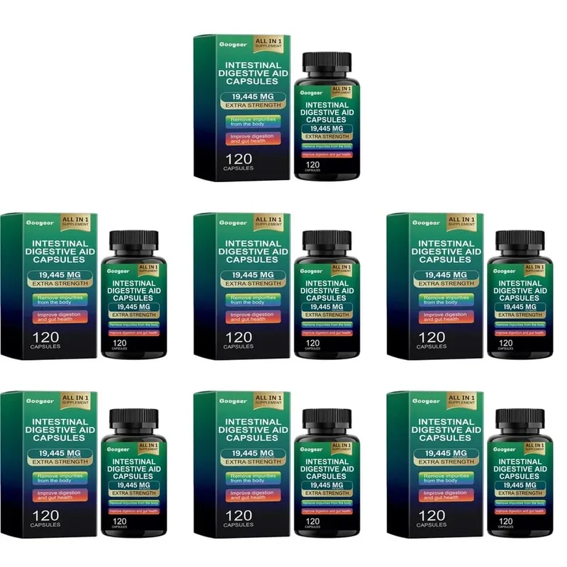 Googeer Intestinal Digestive Aid Capsules Fish Oil Extract Supports Digestion and Gut Health Supports Immunity 120 Capsules