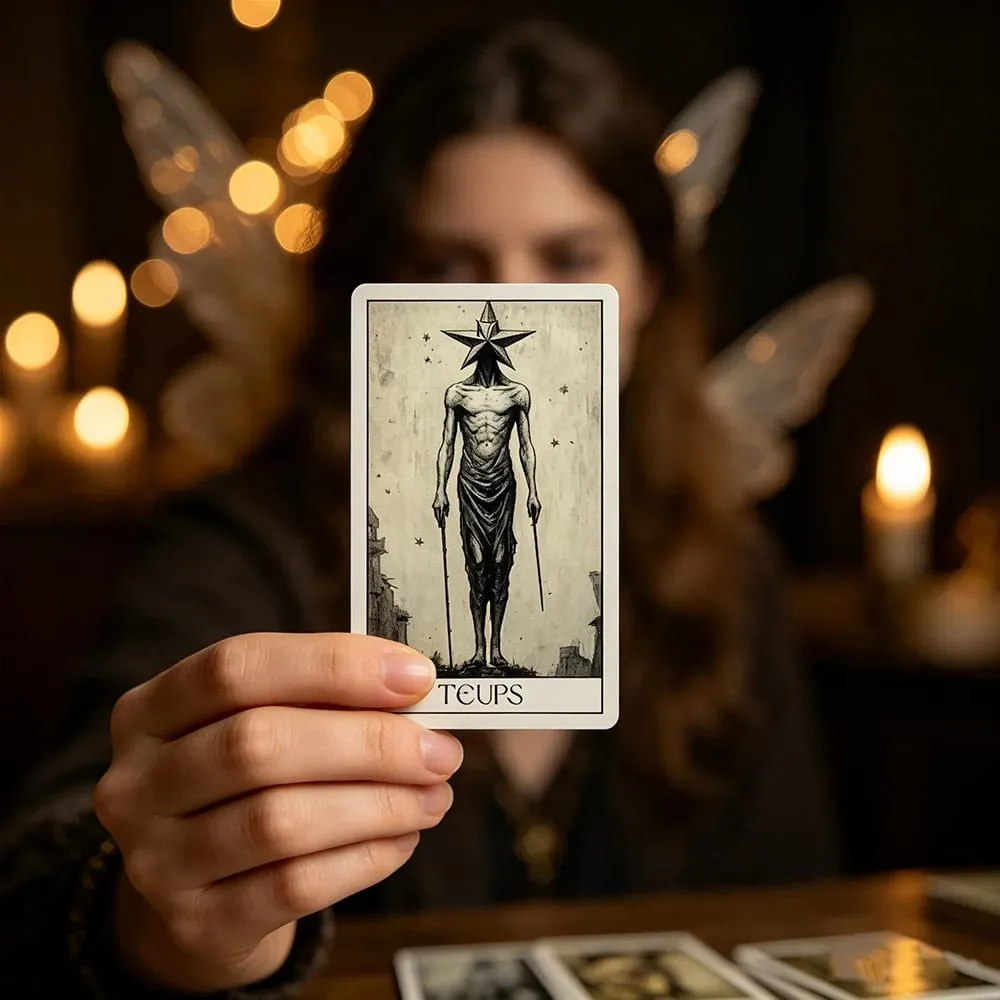 Mystery Horror Tarot Deck 78 Card Set For Divination Power Exploration and Psychic Insight | Halloween and Christmas Gifts