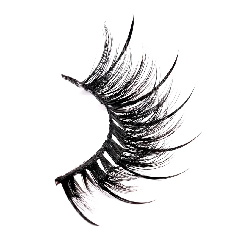 Wet Lash Spikes Volume Fluffy Full Strip Lashes Makeup Accessories Faux Mink Eye Lashes Vendor Wet Manga Lashes False Eyelashes