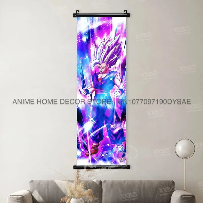 Dragon Ball Posters Anime Figures Wall Art Frieza Home Decor VegetaIII Scrolls Picture Goku Hanging Painting Son Gohan Wallpaper — image 20