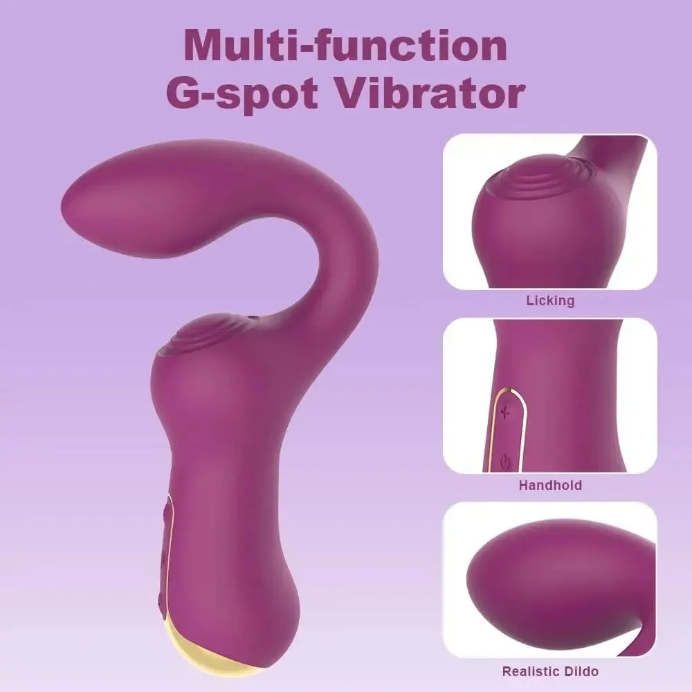 Double Clitoris Stimulator G-Spot Vibrator Powerful Tapping Fapping Finger Anal Dildo Vagina Massager Sex Toys for Women Adults — image 6