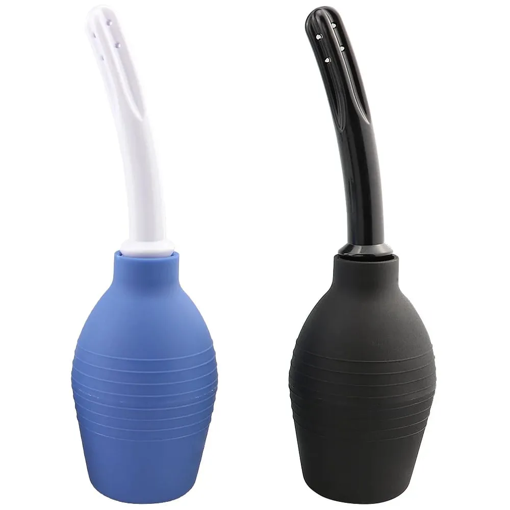 Enema Cleaning Container Vagina Anal Cleaner Douche Bulb Design Medical Rubber Health Hygiene Tool Sex Toys For Woman/Man