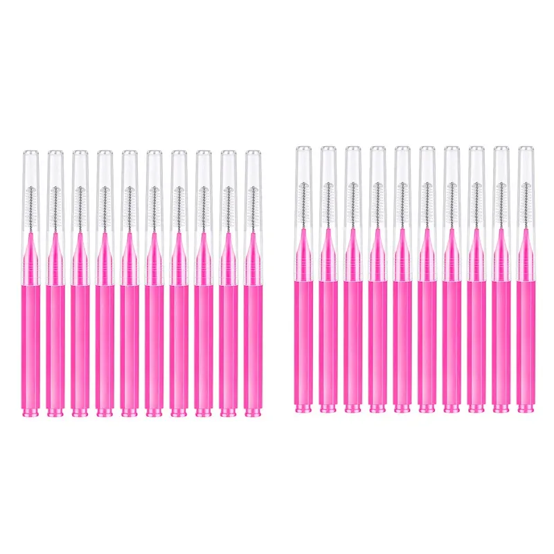 10/20 Pcs Eyebrow Brushes Mini Brow Lifting Brush Disposable Makeup Eyelash Tool Tooth Interdental Brush Lash Extension Supplies