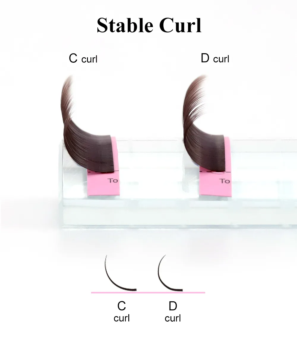 Light Brown Mix Eyelash 7-15mm Mink Lash False Individual Faux Eyelashes Cilia Extension for Eye Beauty