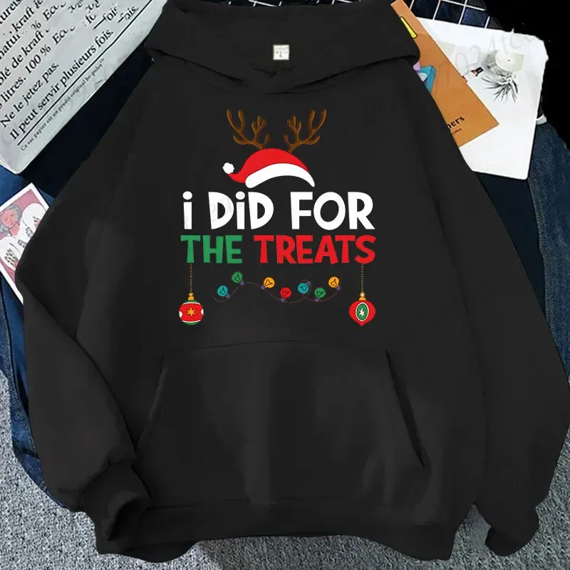 Casal natal combinando hoodies conjunto eu não faço combinando roupas de natal impressão camisolas natal festa de família combinando topos — image 16