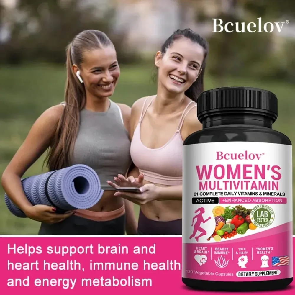 Multivitamin Minerals Capsules Zinc & Vitamin ACEDK Improve Immunity Healthy Hair & Skin & Nails for Women