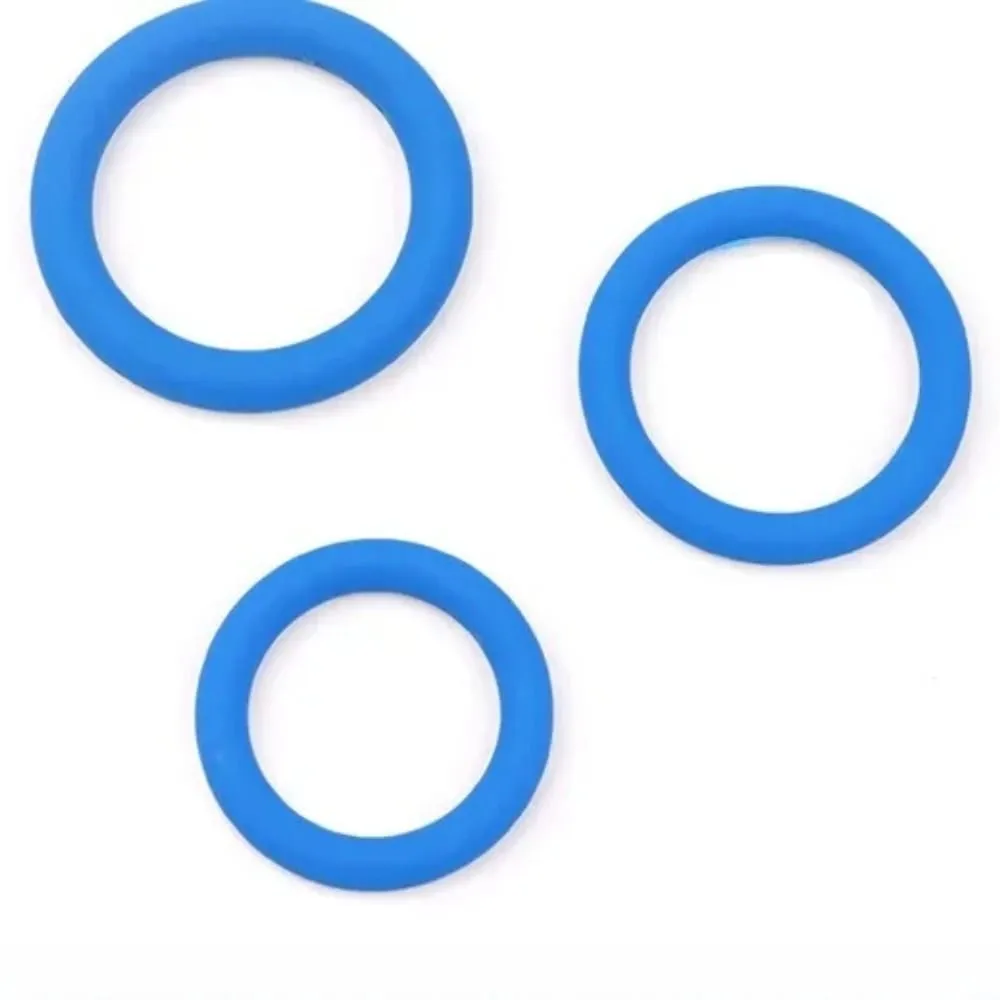 3Pcs/Set Cock Rings Silicone Penis Ring Male Delay Ejaculation Penis Lasting Erection Scrotum Testis Restraint Sex Toys For Men