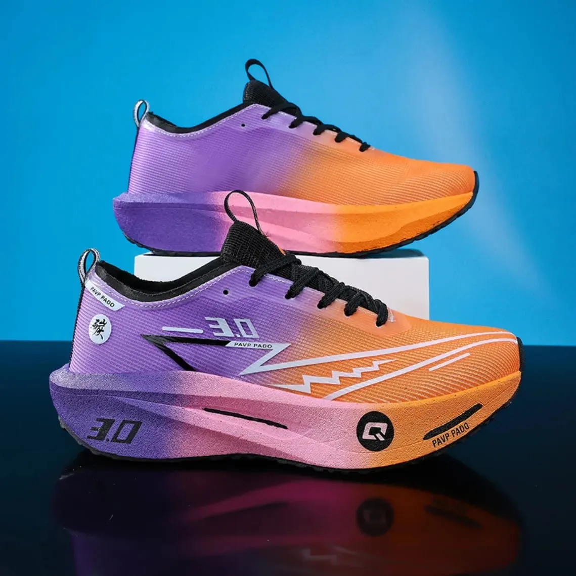 Carbon Plate Marathon Running Shoes Men Women Breathable Lightweight Shock Absorbing Non Slip Sports Athletic Sneakers New — image 5