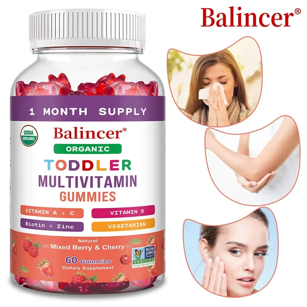 Kids Multivitamin Gummies Kids Vitamins with Vitamin C D E & Zinc for Immune Support Childrens Gummy Vitamins Fruit Flavors