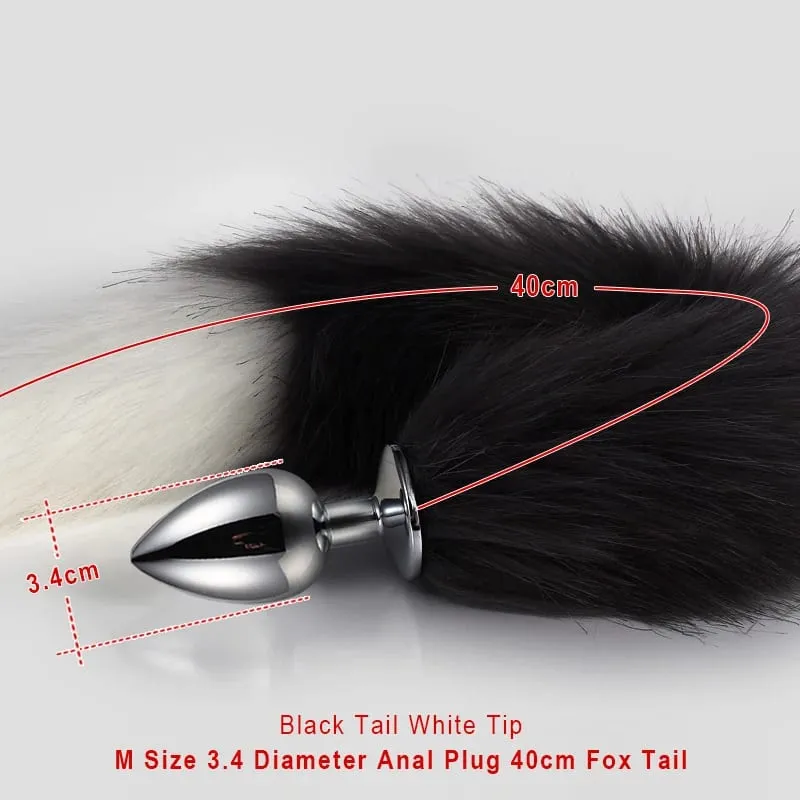 Sex Shop 5 dimensioni Butt Plug in metallo Fetish Coda di volpe Giocattoli intimi Bdsm Extender anale Dilatatore Prodotti Giochi erotici Articoli per adulti