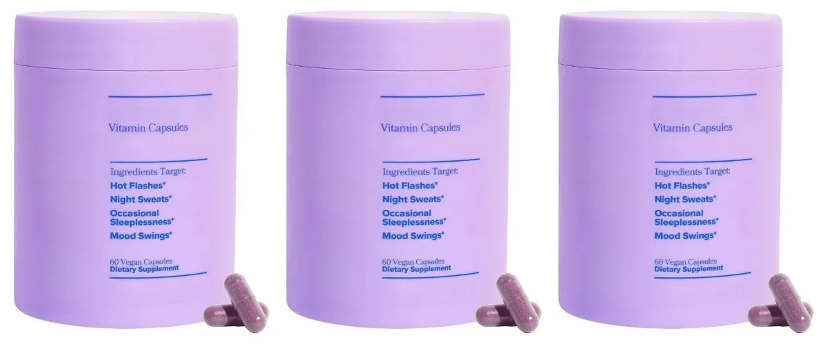 Women Complex Vitamins for Menopause with Vitamin D3 B6 Helps Relieve Night Sweats Mood Swings Health Food Supplement 60 Pieces