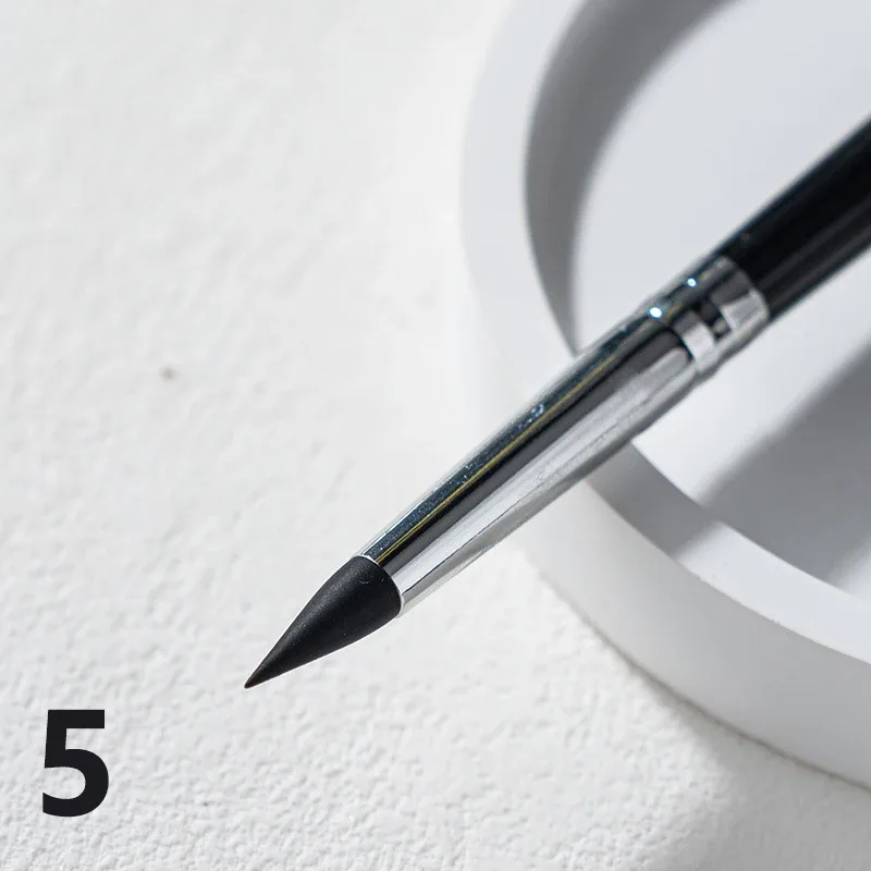 Black Silicone Eyeliner Brush Blade Multi-purpose Eyebrow Lipstick Brushes Easy To Use Nail Painting Pen Eyes Shaping Makeup