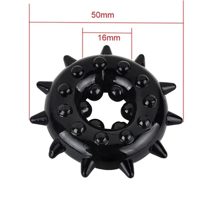 Cock Ring Delay Ejaculation Spikes Adults Toys For Men Dick Enlargement Silicone Penis Ring Male Sex Toys Stronger Erection — image 6