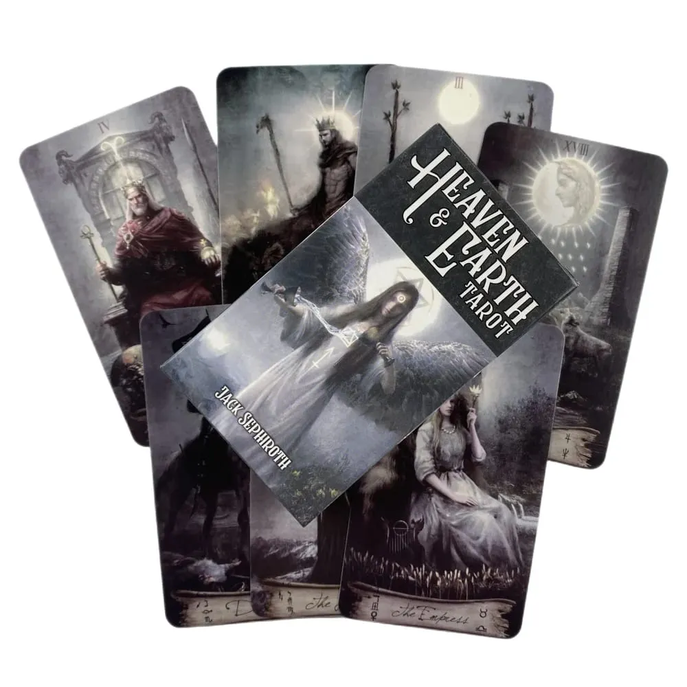 Heaven Earth Tarot Kit Cards 78 New Tarot Cards For Beginners With Guidebook Card Game Board Game Exquisite And Guidebook
