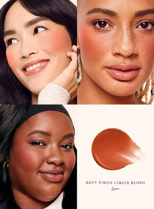 Rare Beauty Liquid Blush Natural Glow Blends Easily While Velvet Blush Stick Waterproof Sweat-resistant Lightweight Long Makeup