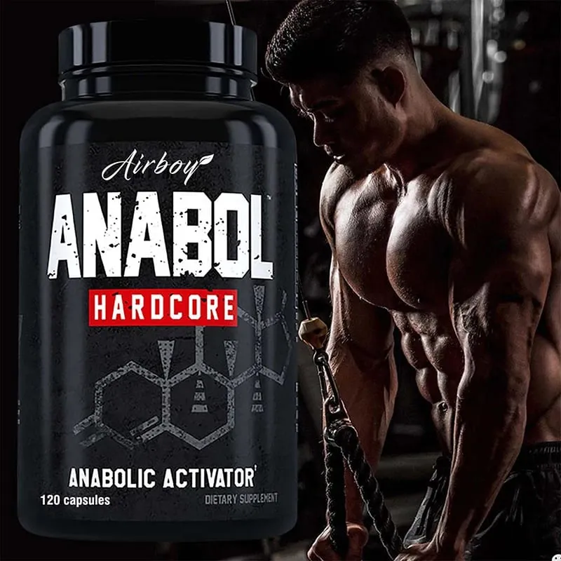 Anabol Hardcore Supplement - Muskelvækst Forbedret udholdenhed Stress og humørlindring og generel sundhed