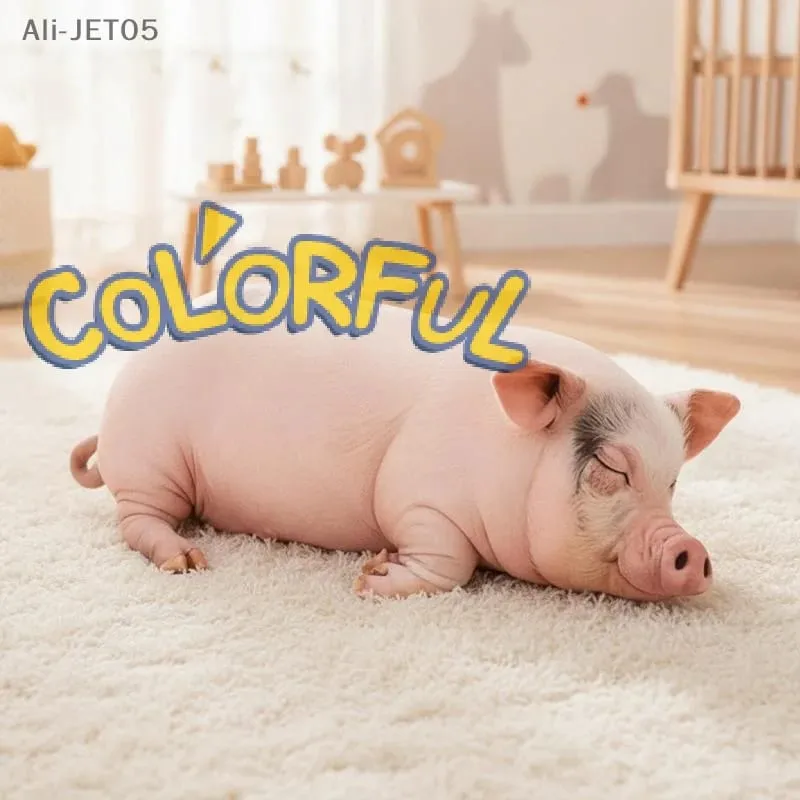 3D-Schweinchen-Überwurfkissen, weiches, waschbares, hautfreundliches Stoff-Plüschkissen für Sofa, Schlafzimmer, Auto
