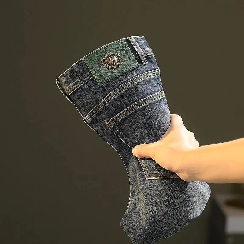 High-End jeans Herre Allsidige, vaskede 