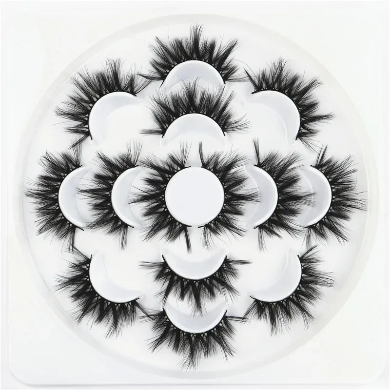 7/10 Pairs 3D False Eyelashes Naturally Long Thick Eyelashes 20mm Dramatic Eyelash Extension Sexy Eye Makeup Eyelash Cosmetics — image 2