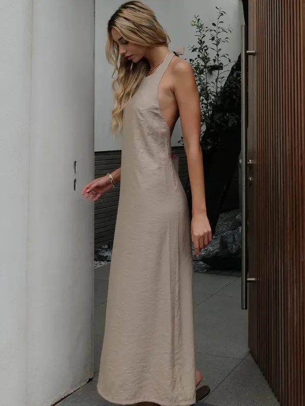 2024 Summer Women Backless Elegant Dress — image 2