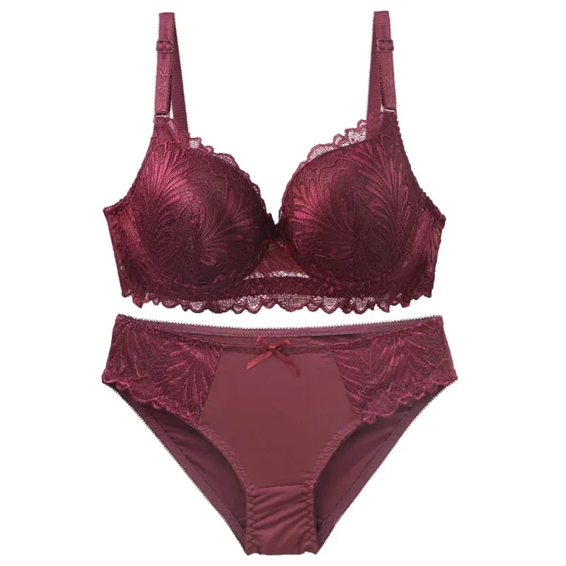 DaiNaFang Push Up Bras Set For Women Breathable Lift 34/75 36/80 38/85 40/90 42/95 BC Cup Underwear Bow Lingerie — image 1