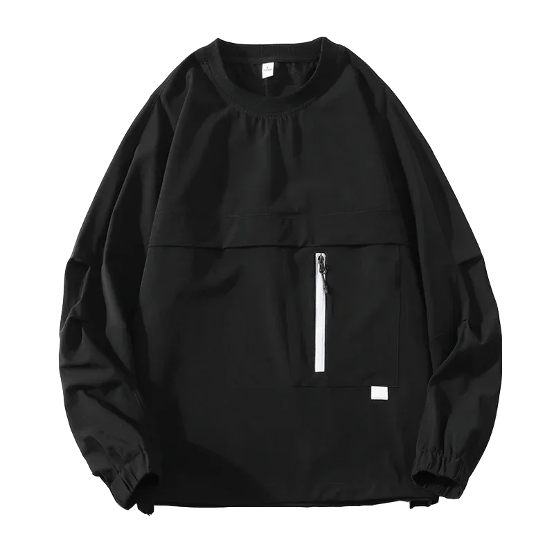 Casual Men's Lightweight And Breathable Pullovers Spring Summer Nylon Pull On Hoodies Streetwear Solid Top Sweatshirts Clothing