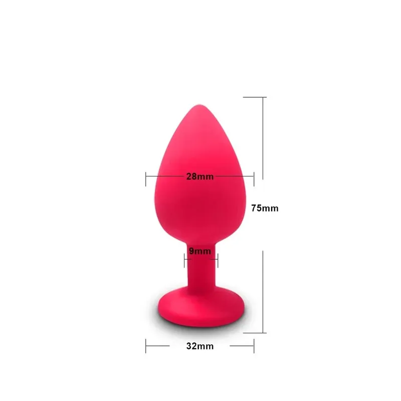 Anal Toy Soft Silicone Anal Plug Mini Bullet Vibrator Butt Plug Men Women Gay Couples Anal Prostate Stimulator Sex Toy for Adult