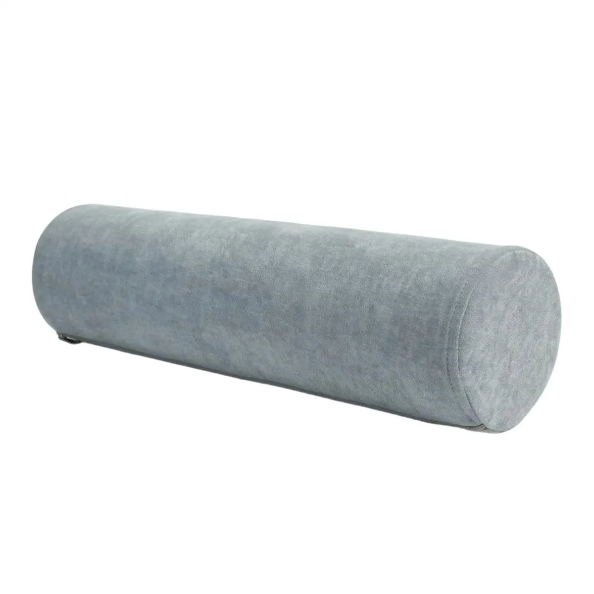 Premium Cylindrical Pillow for Back Waist Neck Support Soft Chenille Fabric Dense Foam Bolster for Bed Sofa Office Use