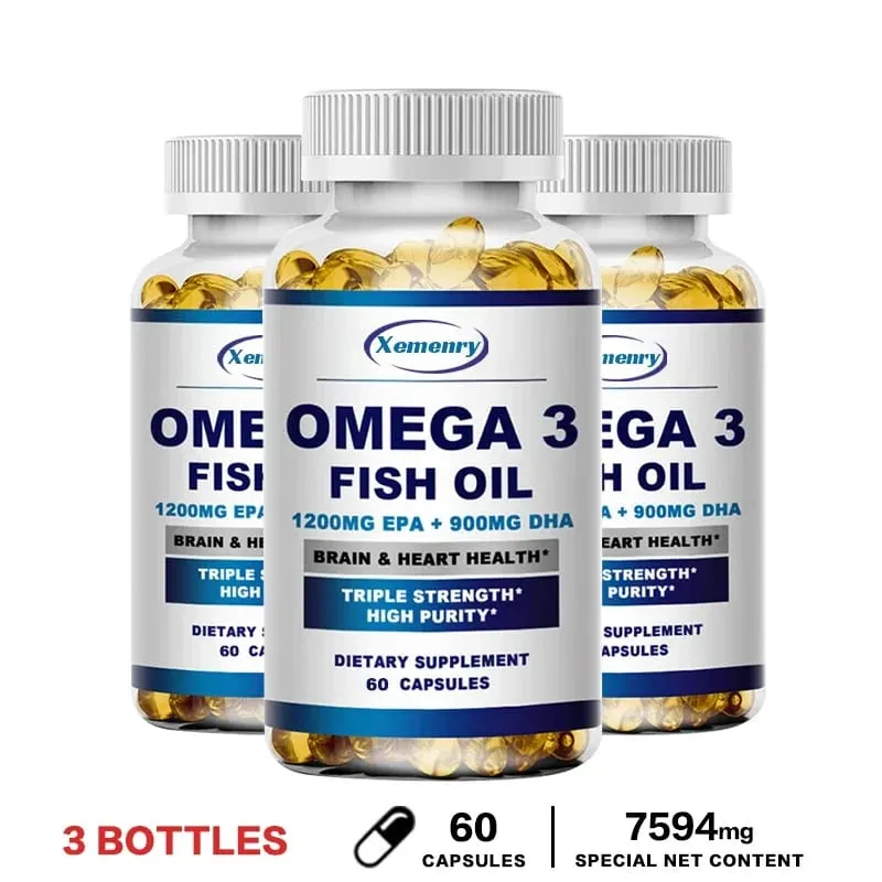 Omega 3 Fish Oil - Support Brain Nervous System Good for Cardiovascular & Skin Health Antioxidant — image 11
