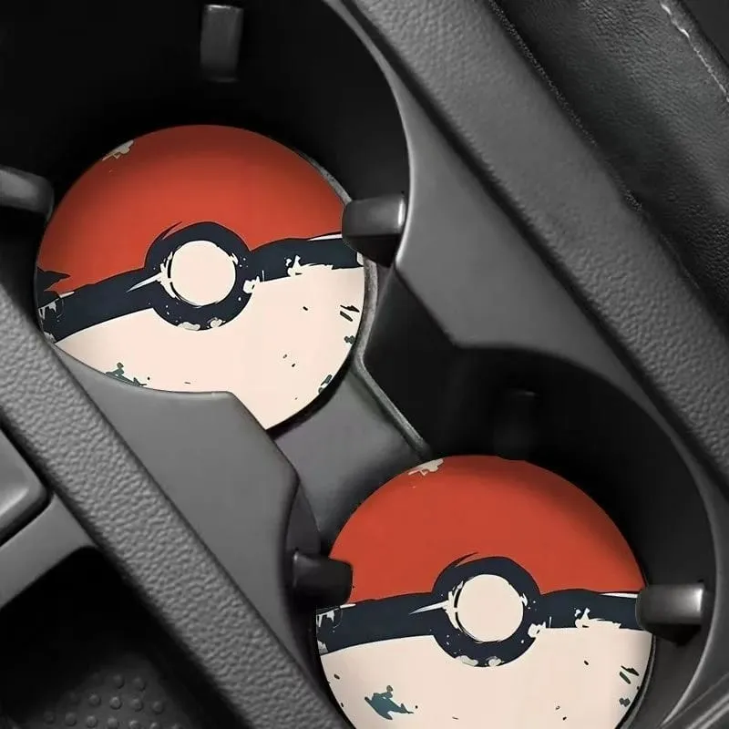 Pokémon Coaster Anime Peripheral Personality Trend Practical Car Coaster New Model Non-slip Cartoon Coaster — image 1