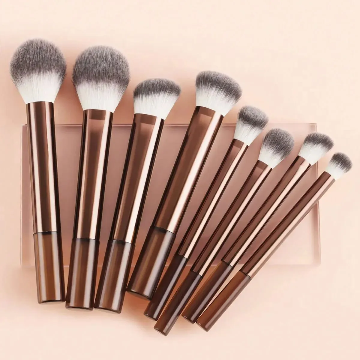 Professional Multifunctional Makeup Brush Set 8pcs Long-Handle Makeup Brushes Including Powder Blush Foundation Contour Nos — image 4