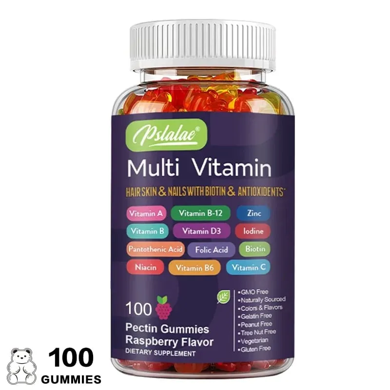 Multivitamin Gummies - with Vitamins and Minerals - Enhances Energy Levels Immune Support AntioxidantSupplements