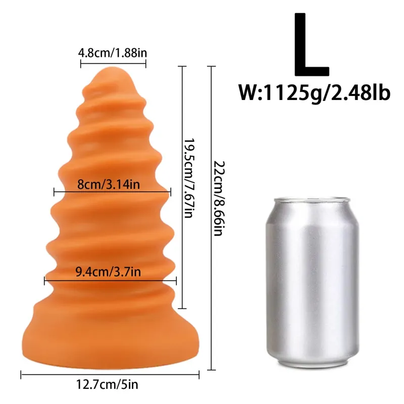 Huge Anal Plug Anal Training Dilator Big Dildo Ass Long Screw Butt Plug Large Gay Sex Toy for Women Men Prostate Massage 18 — image 13