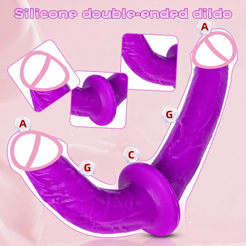 Umschnalldildo für Damen, Sexspielzeug – Doppeldildo aus Fleisch, Silikon, Fantasy-Dildo, lange Dildos, Umschnalldildo, große Analdildos