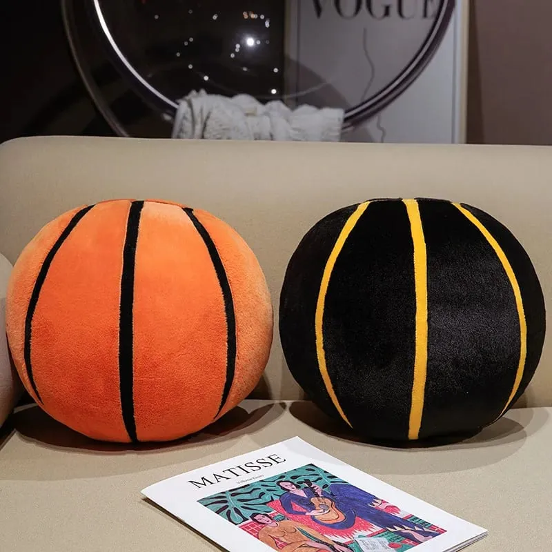 Basketball Plushie Simulation Basketball Throw Pillow Fill Plump Bedroom Decorations Skin-friendly Holiday Gift For Boy And Girl