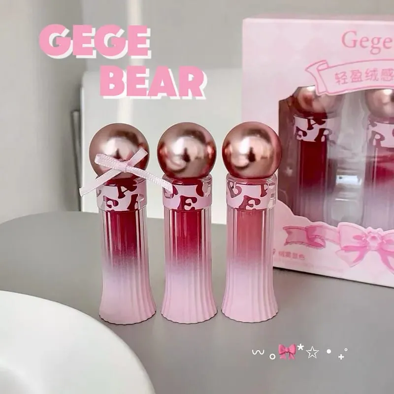 3 Color Matte Lip Gloss Set Moisturizes Long Lasts Water Proofs Sweat Proofs Non Transfer Liquid Lipstick 1box