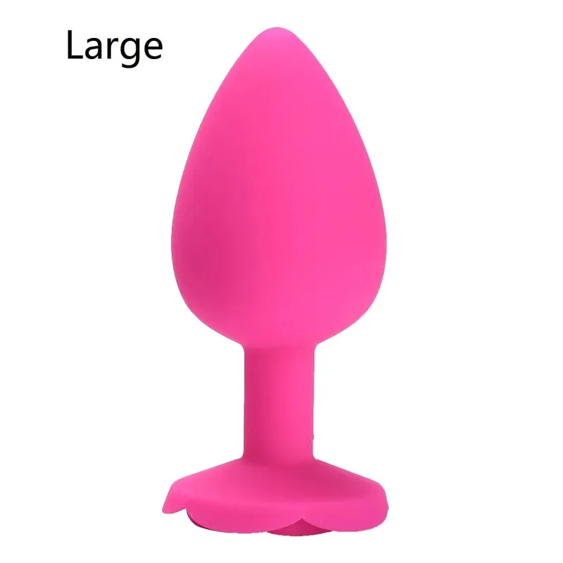 Rose Flower Siliconen Anale Kralen Butt Plug Set Kleine Medium Grote Anale Plug Sieraden Anale Trainer Dildo Anus Seksspeeltje Mannen Vrouwen Gay