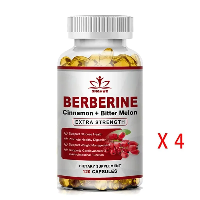 Berberine Supplement High Potency with Ceylon Cinnamon - Immune System Cardiovascular & Gastrointestinal Function - Berberine H