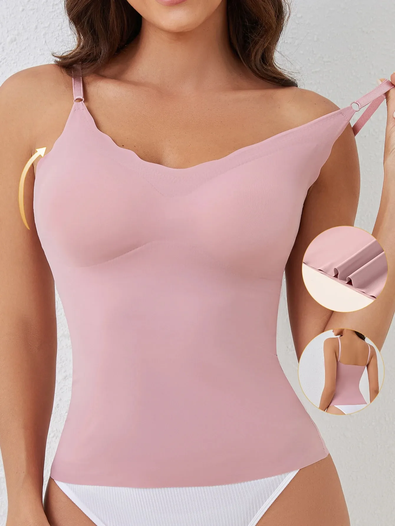 Women'S Minimalist Skin Friendly Breathable Comfortable Without Steel Rings Beautiful Back Vest And Straps