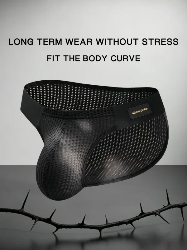New Men's Silky Mercerized Briefs Quick‑Dry Breathable Lightweight Premium Texture Gym Workout Sports Male Underpants
