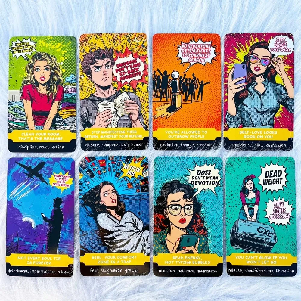 54 Card Deck 13x8cm Size BLOCKED & BLESSED ,A SASSY ORACLE DECK FOR Modern Healing Cards Set Card Games — image 6
