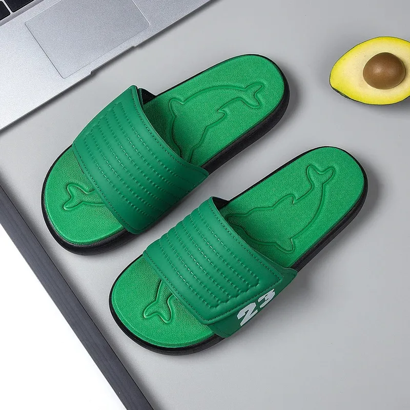 Breathable Summer Flip Flops Men Lightweight Quick Drying Slippers Comfortable Indoor and Outdoor Slides Waterproof Beach Shoes