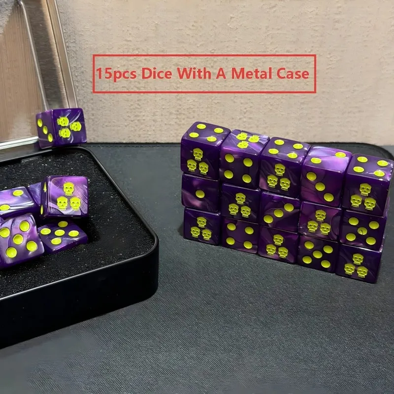 15PCS 16mm/0.63inch D6 Wargaming Dice Set for Tabletop Miniatures Game Damage Tracking Army Faction Themed Dice Tokens — image 20