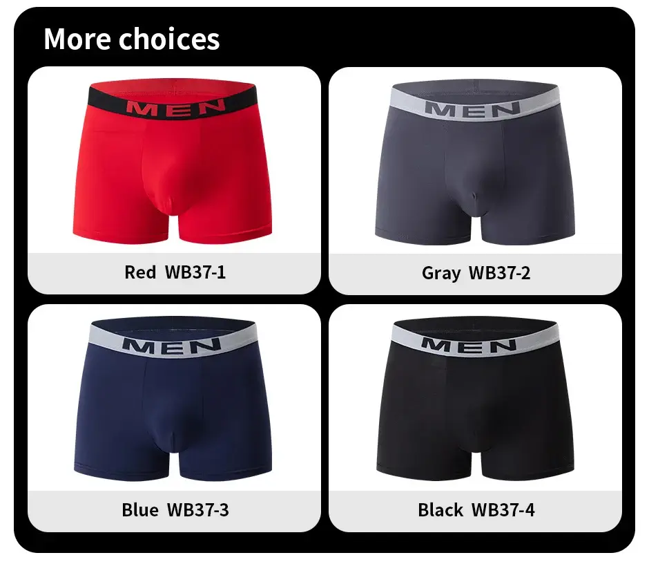 4/5/10Pcs Seluar Dalam Gabungan Berbilang Warna Bercetak Bergaya Lelaki Belia Seluar Dalam Sukan Kasual Seluar Dalam Boxer Kuali Rumah
