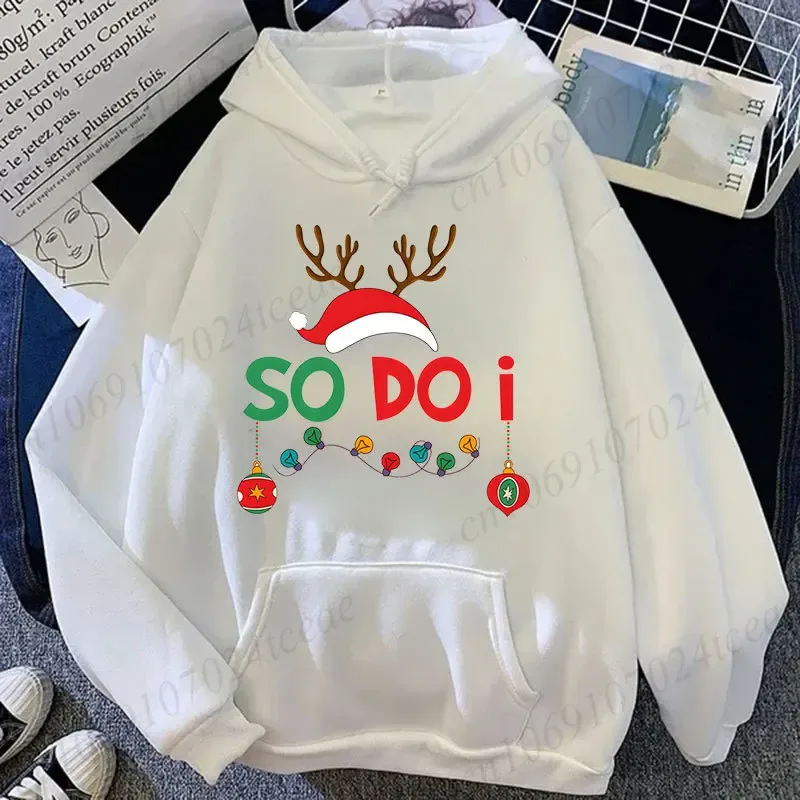 Casal natal combinando hoodies conjunto eu não faço combinando roupas de natal impressão camisolas natal festa de família combinando topos — image 14